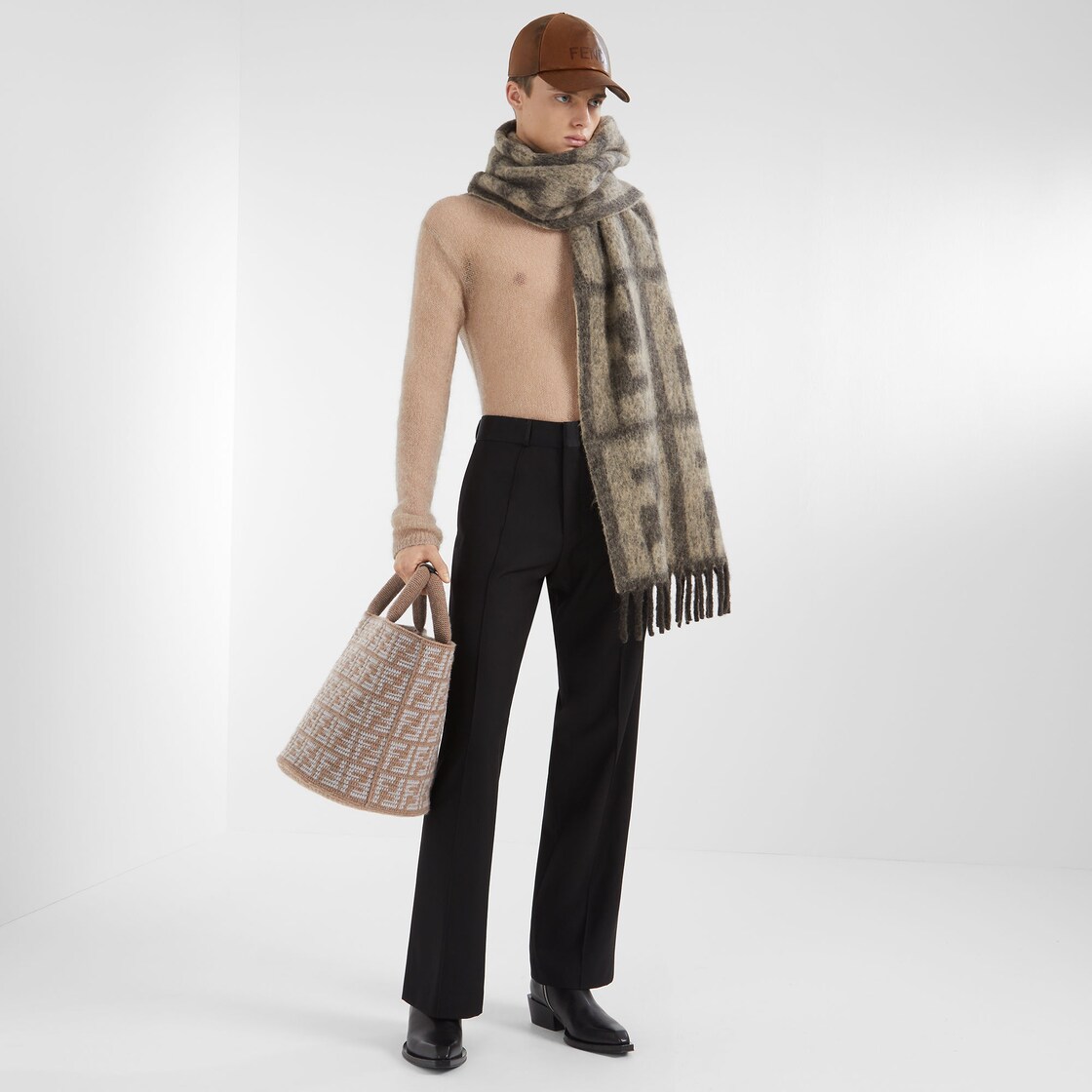 Fendi hat shop and scarf