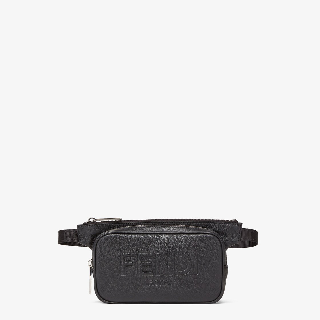 Fendi black 2025 leather belt bag