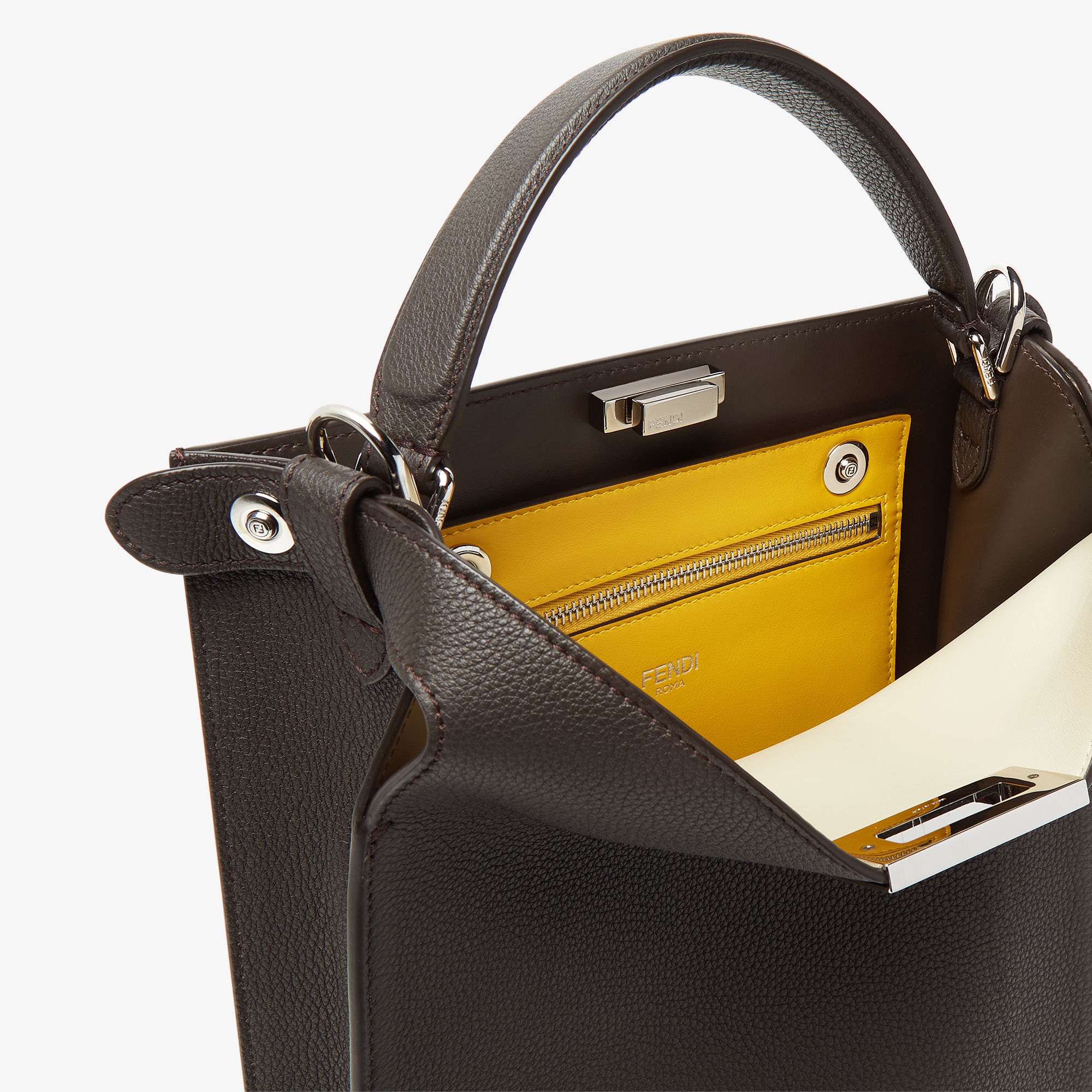 Peekaboo X-Lite Small Leather Brown | Fendi Peekaboo X-Lite Small Leather Brown | Fendi