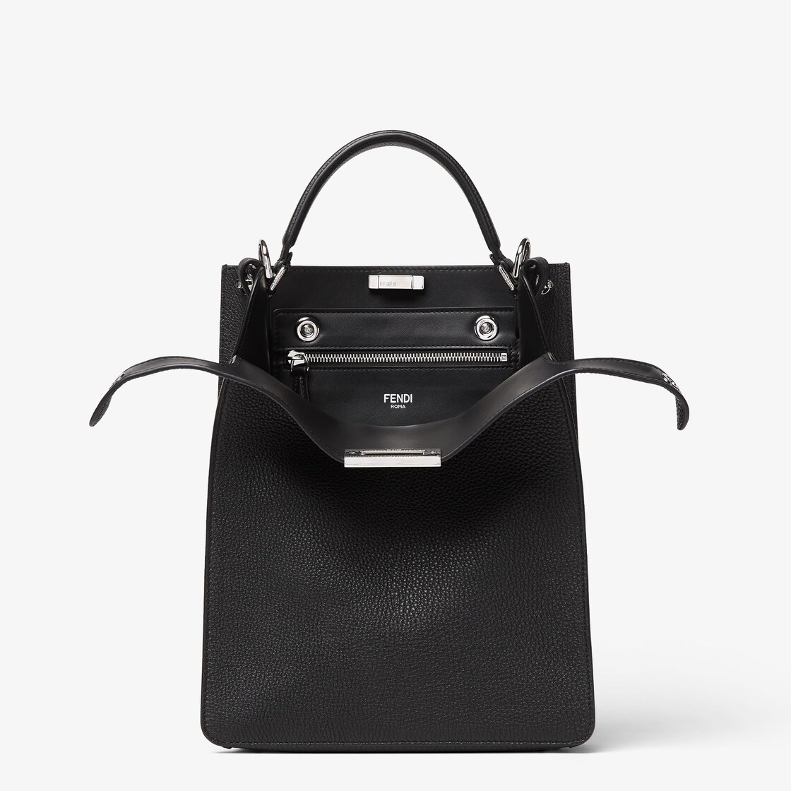 Peekaboo X Lite Small Black Selleria bag Fendi