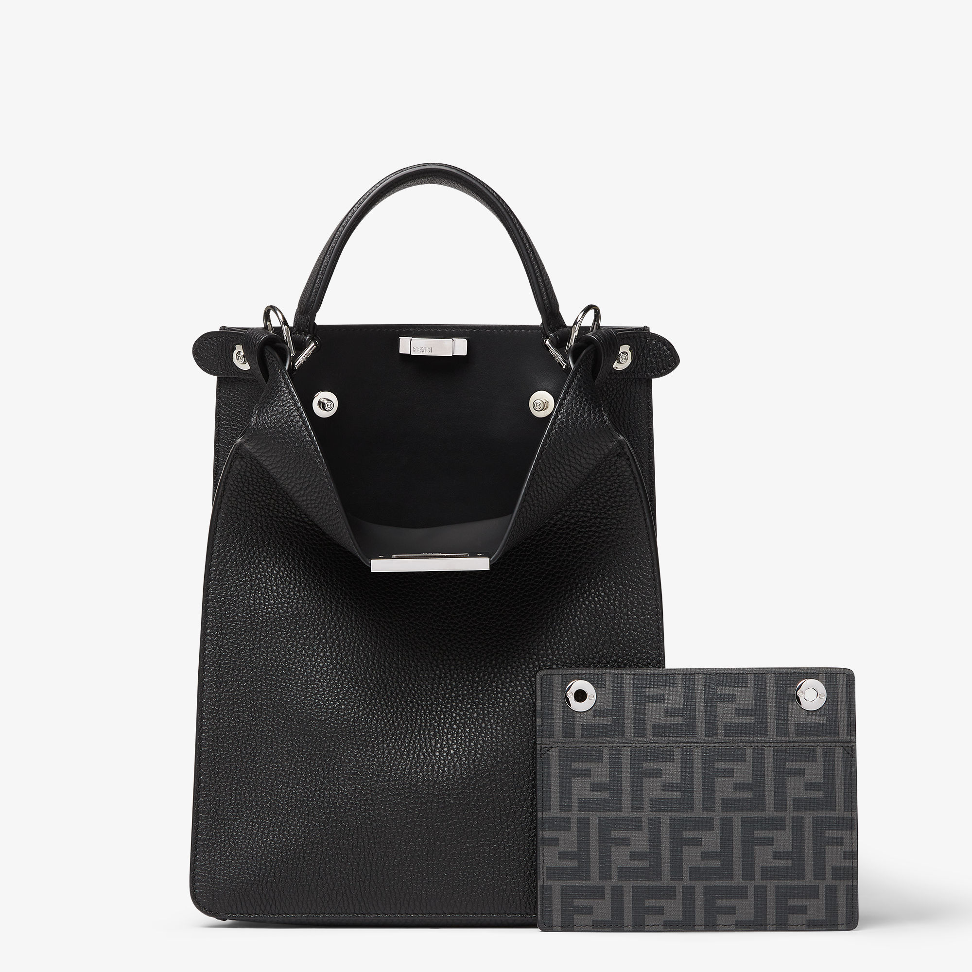 Peekaboo X Lite Small Tasche Selleria in Schwarz Fendi