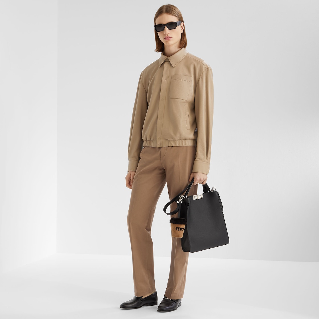 Peekaboo X-Lite Small Cuoio Romano leather Black | Fendi Peekaboo X-Lite Small Cuoio Romano leather Black | Fendi
