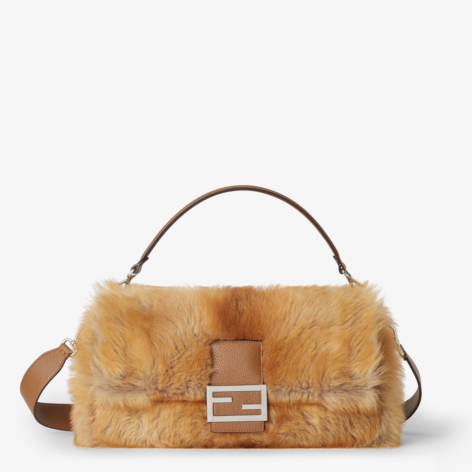 Fendi バケット バゲット® ソフトトランク ファブリック ブラウン | Fendi