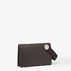 Fendi Roma Leather Chiodo Clutch