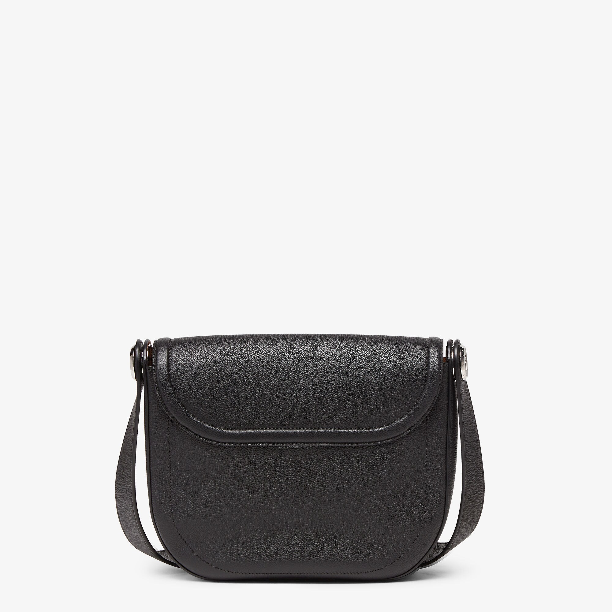FENDI ROMA レザー キオード メッセンジャーバッグ - ブラックレザー 