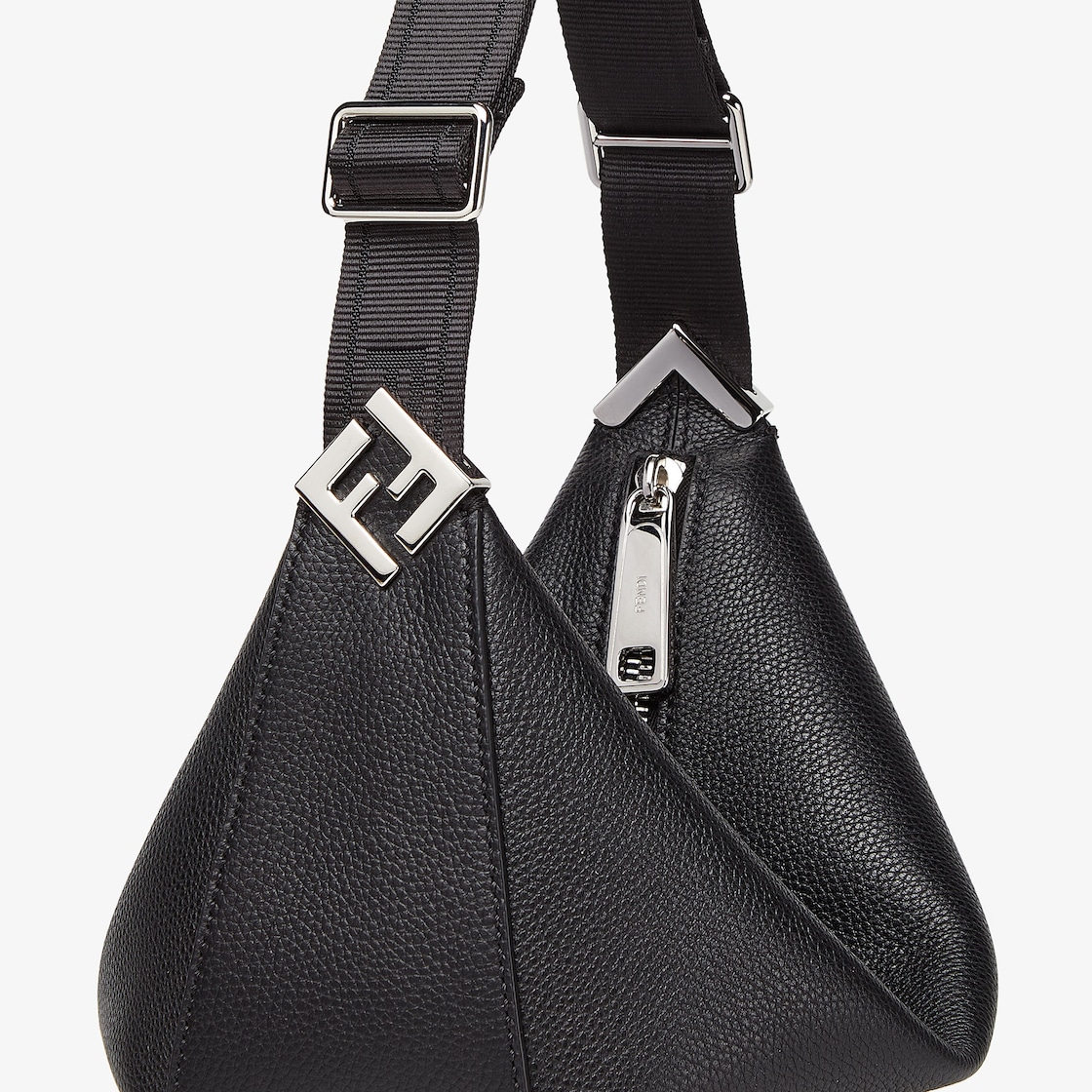 Fendi Roma Leather Fendi Melon Small Leather Black - Image 5/6