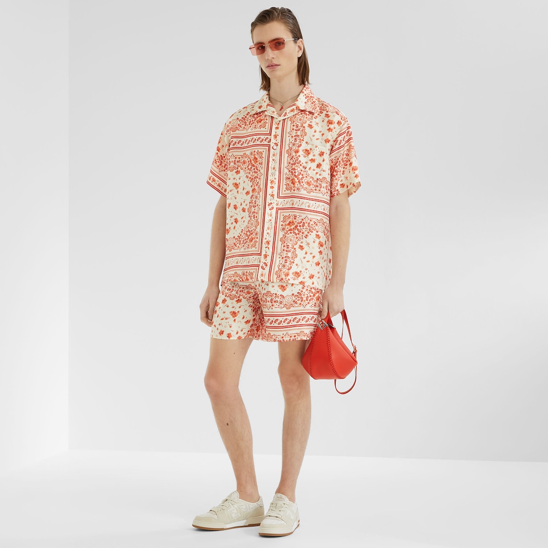 Fendi Roma レザー フェンディ メロン スモール