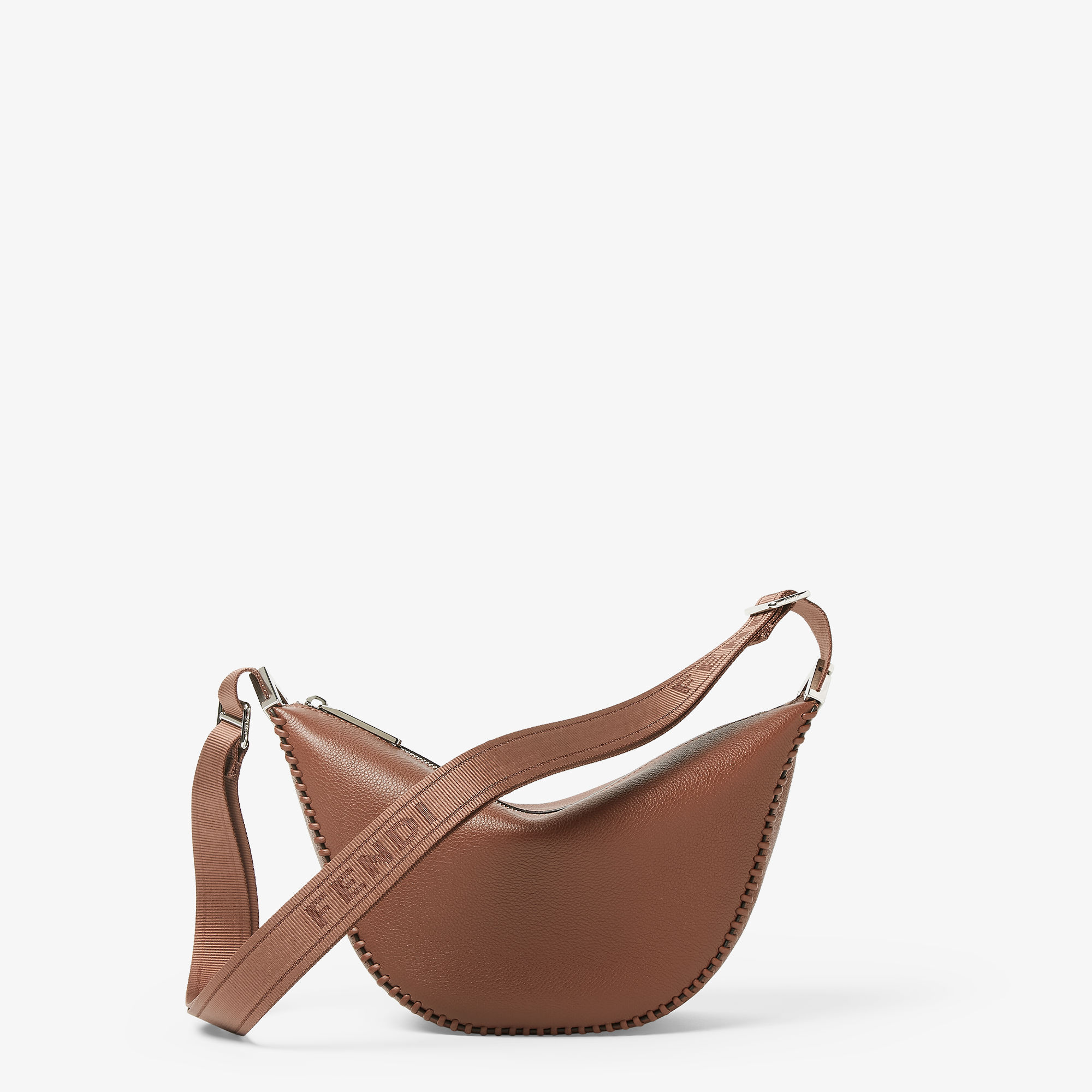 Fendi Roma レザー フェンディ メロン スモール レザー ブラウン Fendi Roma レザー フェンディ メロン スモール レザー ブラウン