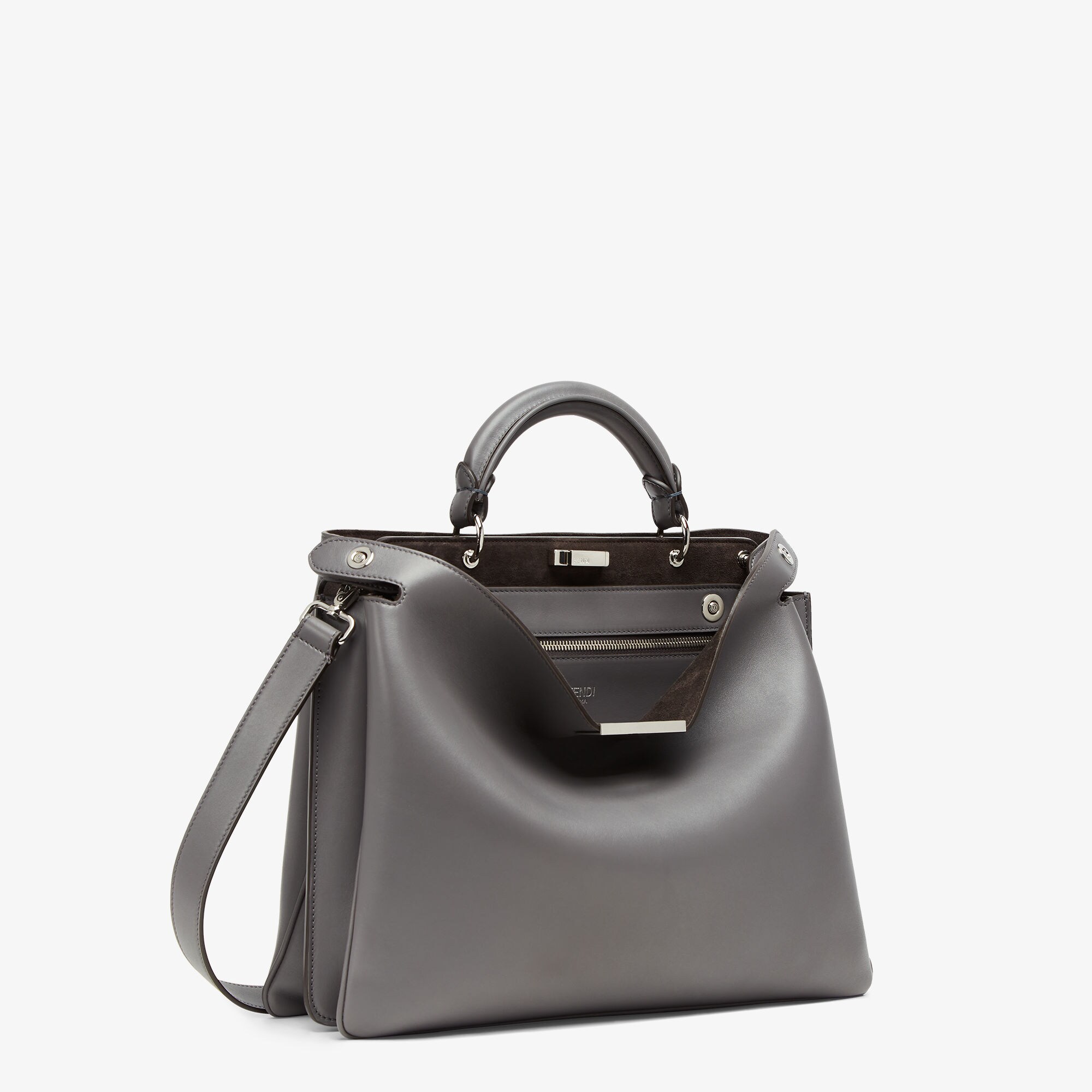 Peekaboo Soft Medium Leather Gray | Fendi
