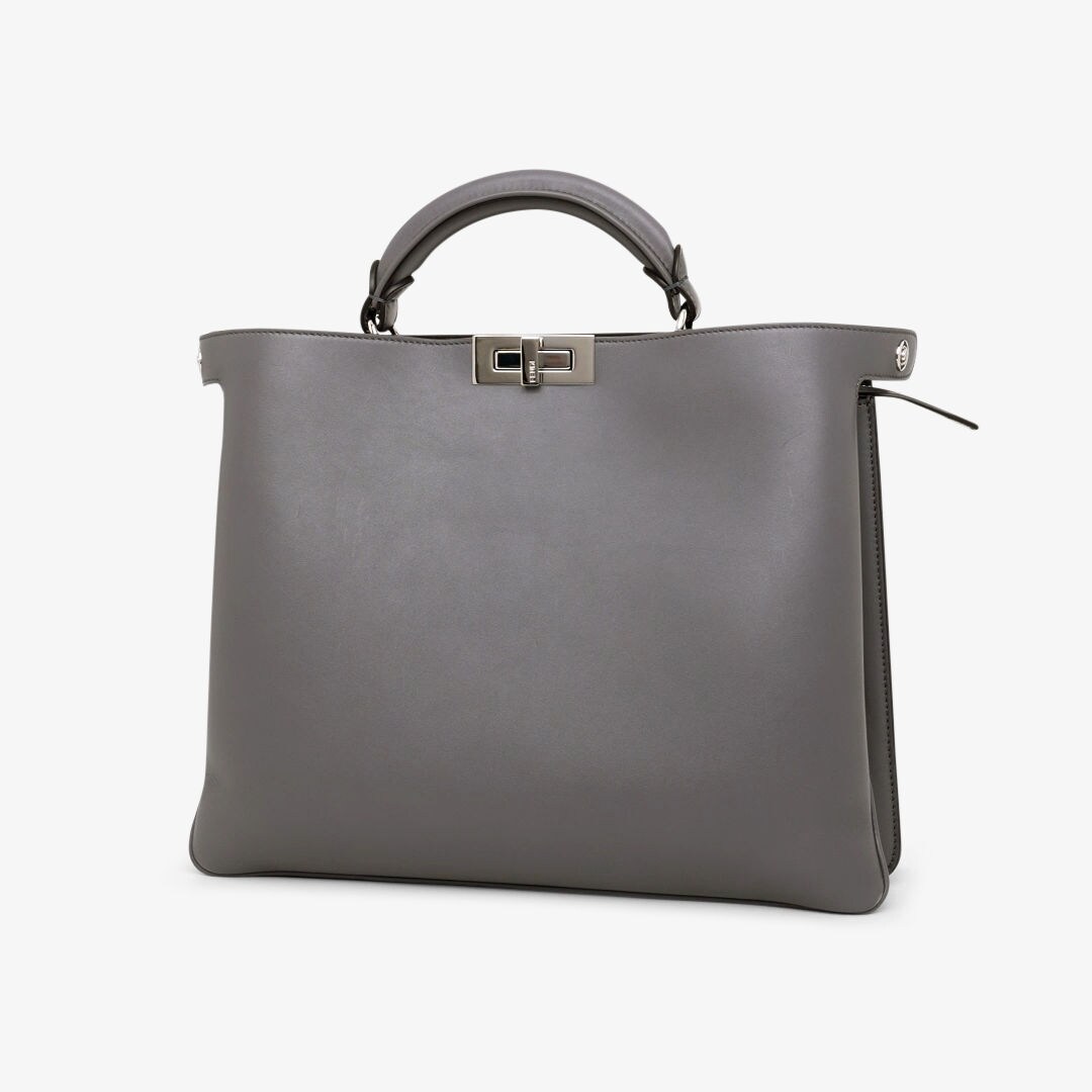 Peekaboo Soft Medium Grey leather bag Fendi