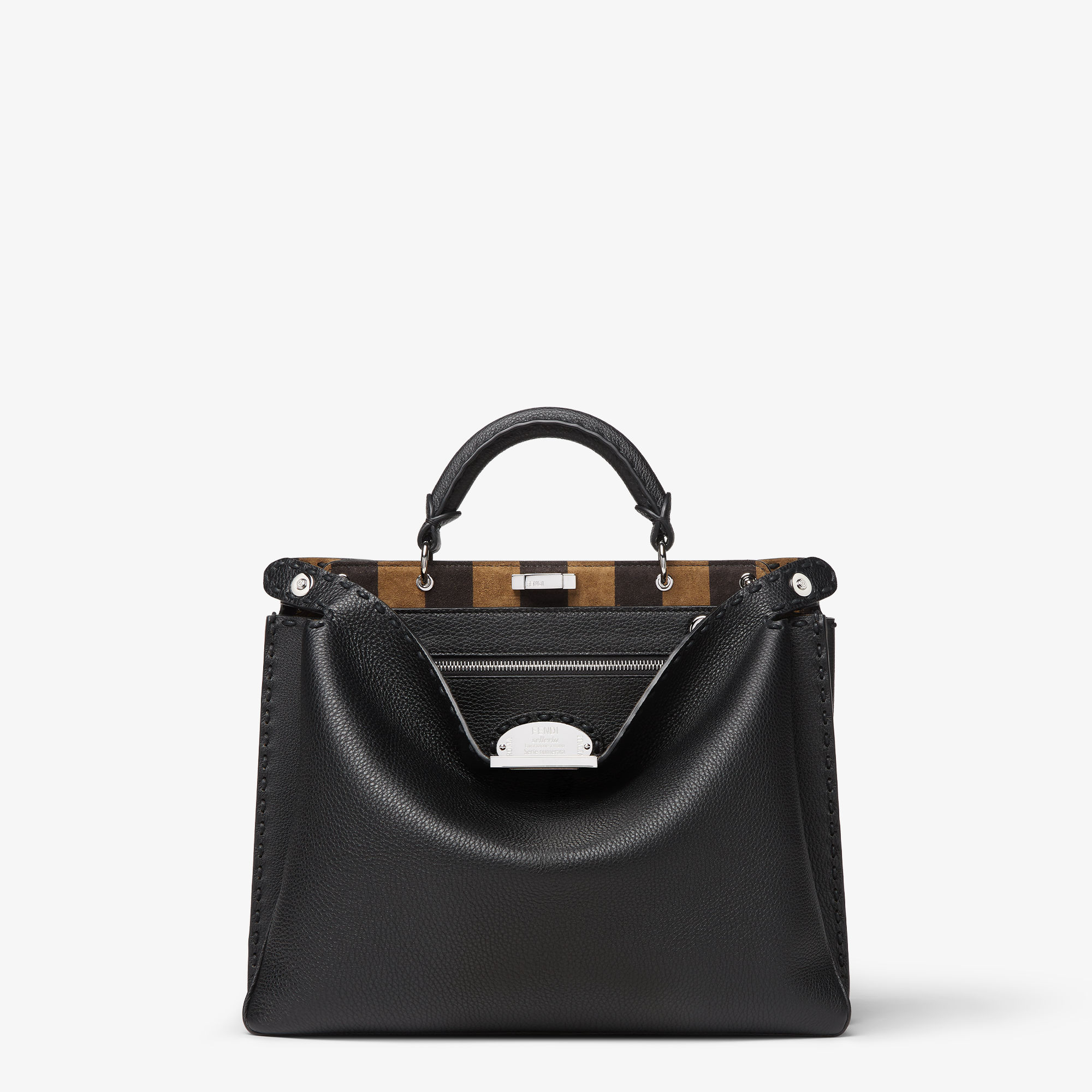 AQ003　FENDI　peek-a-boo　selleria　ウォレット Zip Around Peekaboo Mini Cuoio Romano leather Beige | Fendi