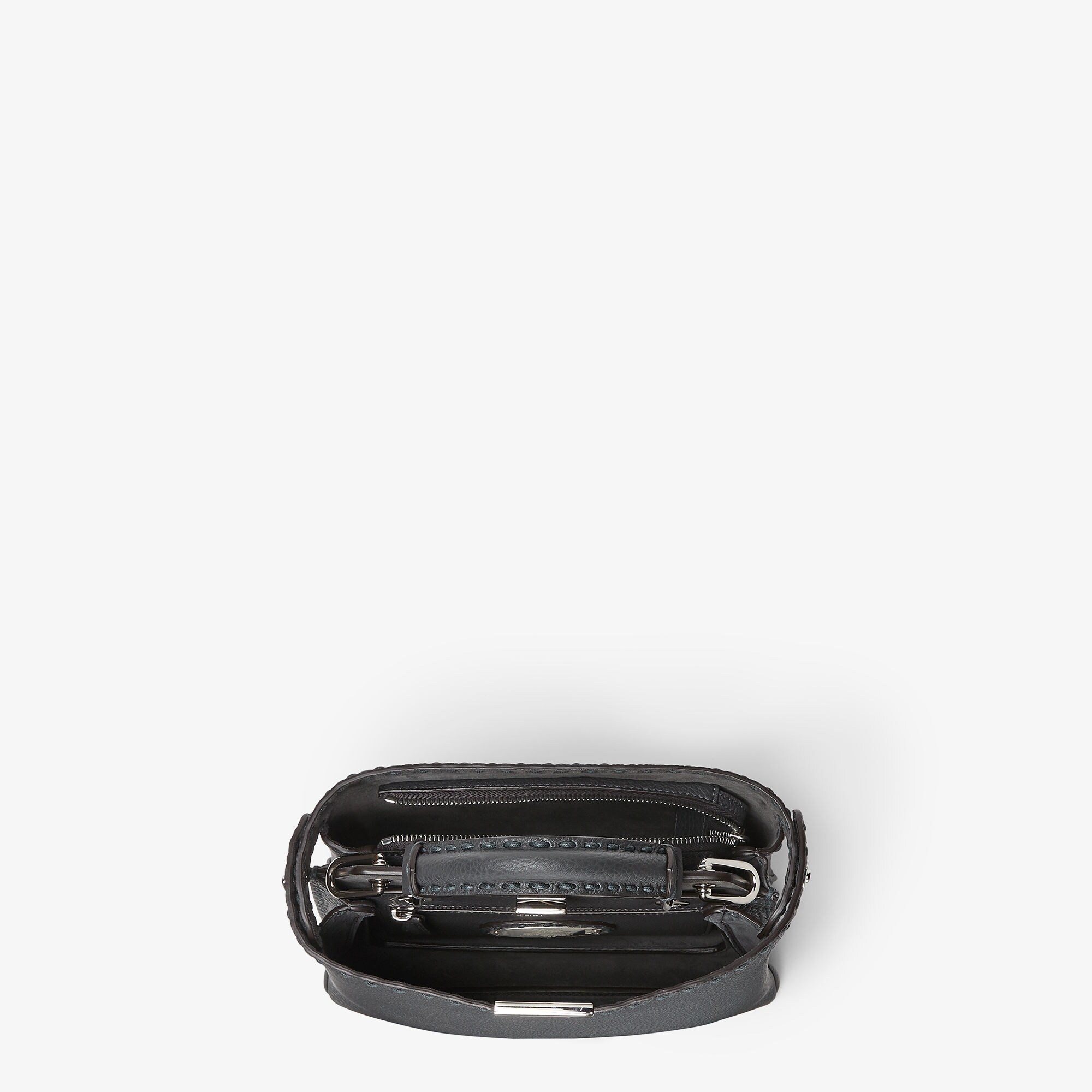 Selleria Peekaboo Soft Small Cuoio Romano leather Grey | Fendi