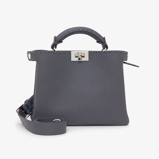 Fendi Selleria Peekaboo Soft Small In Gray