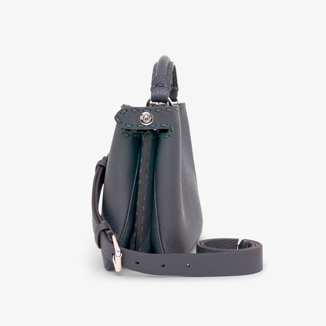 Selleria Peekaboo Soft Small Cuoio Romano leather Gray | Fendi Selleria Peekaboo Soft Small Cuoio Romano leather Gray | Fendi