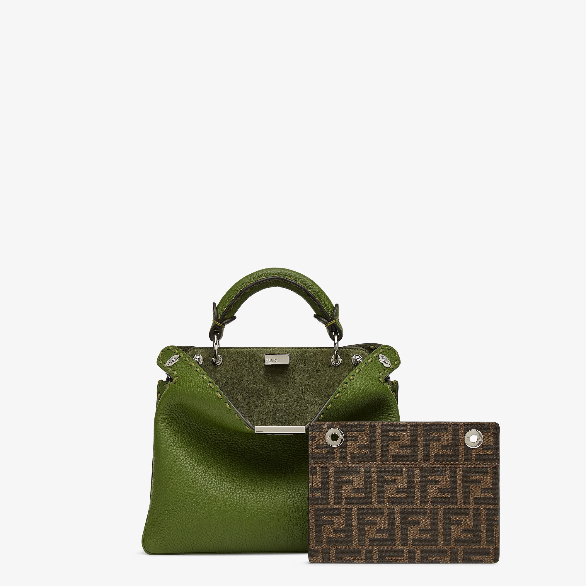 Selleria Peekaboo Soft Small Selleria Green Fendi