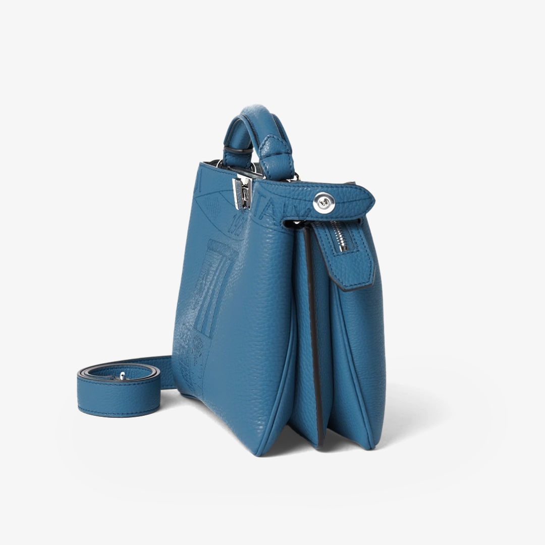 Peekaboo Soft Small Cuoio Romano leather Blue | Fendi Peekaboo Soft Small Cuoio Romano leather Blue | Fendi