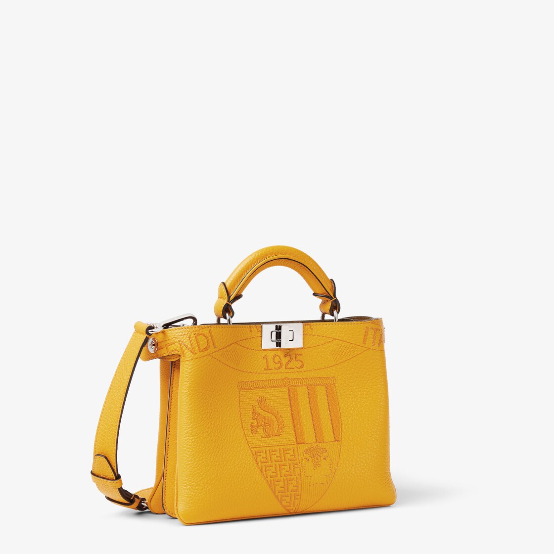 Peekaboo Soft Small Cuoio Romano leather Yellow - Image 3/7