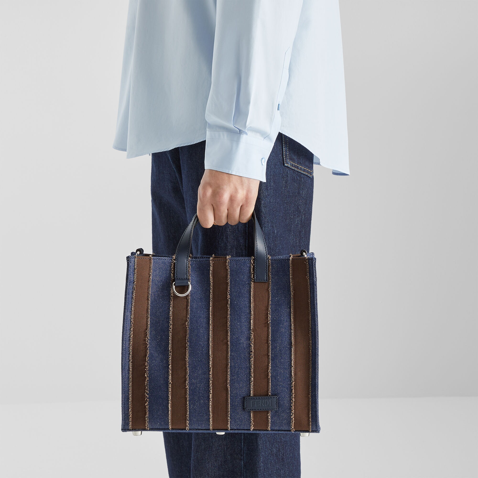 ペカン トートバッグ スモール デニム マルチカラー | Fendi