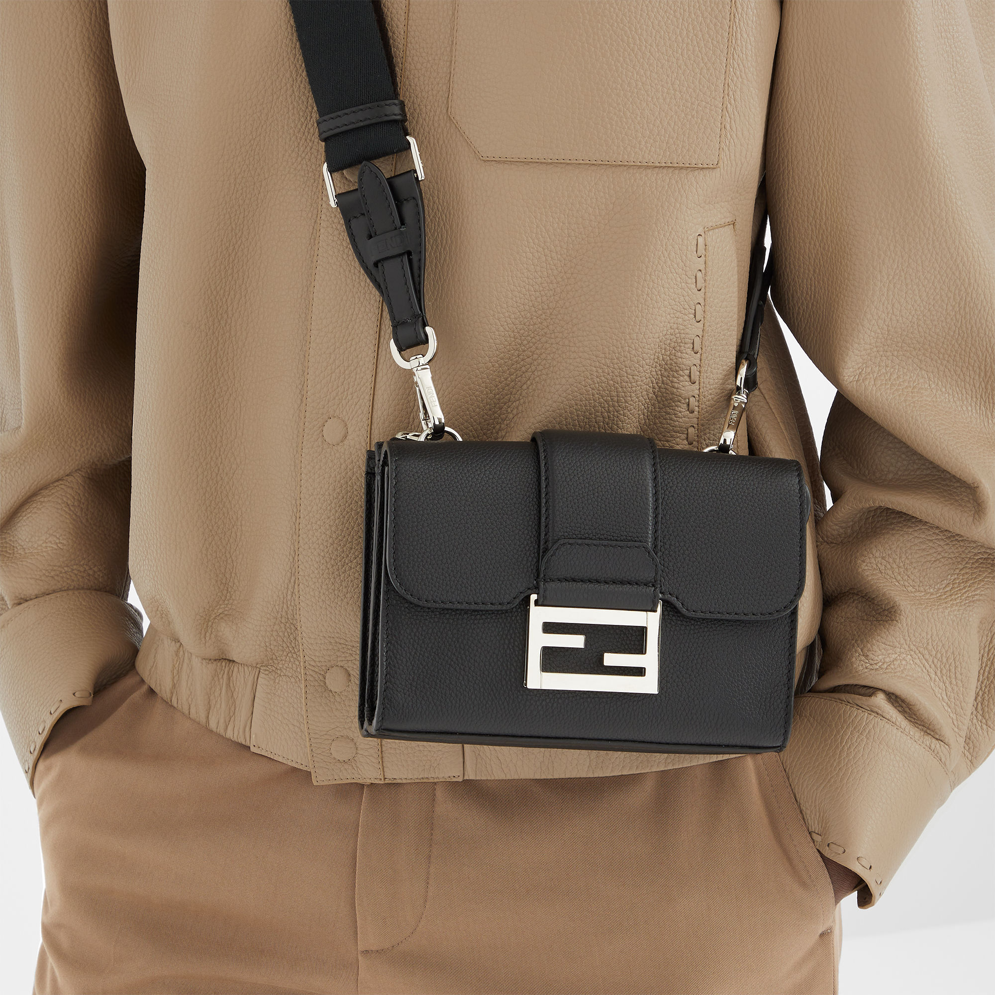 ダブルバゲット レザー ブラック | Fendi ダブルバゲット レザー ブラック | Fendi