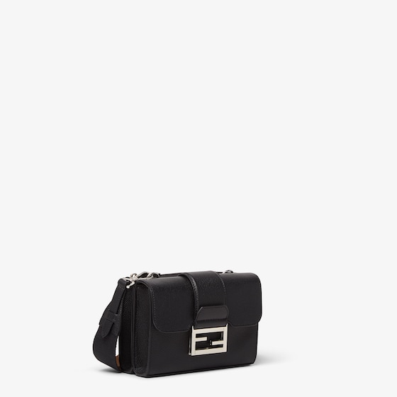 Fendi Baguette® Double Bag, made of black full-grain leather | Thumbnail 3