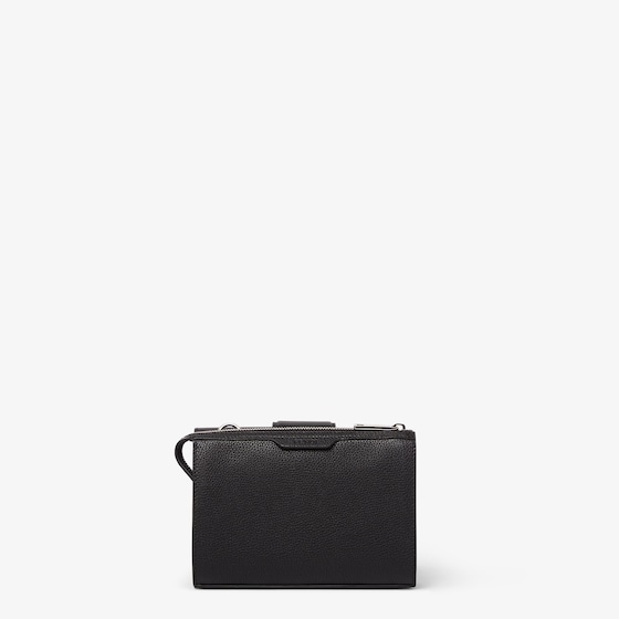 Fendi Baguette® Double Bag, made of black full-grain leather | Thumbnail 4