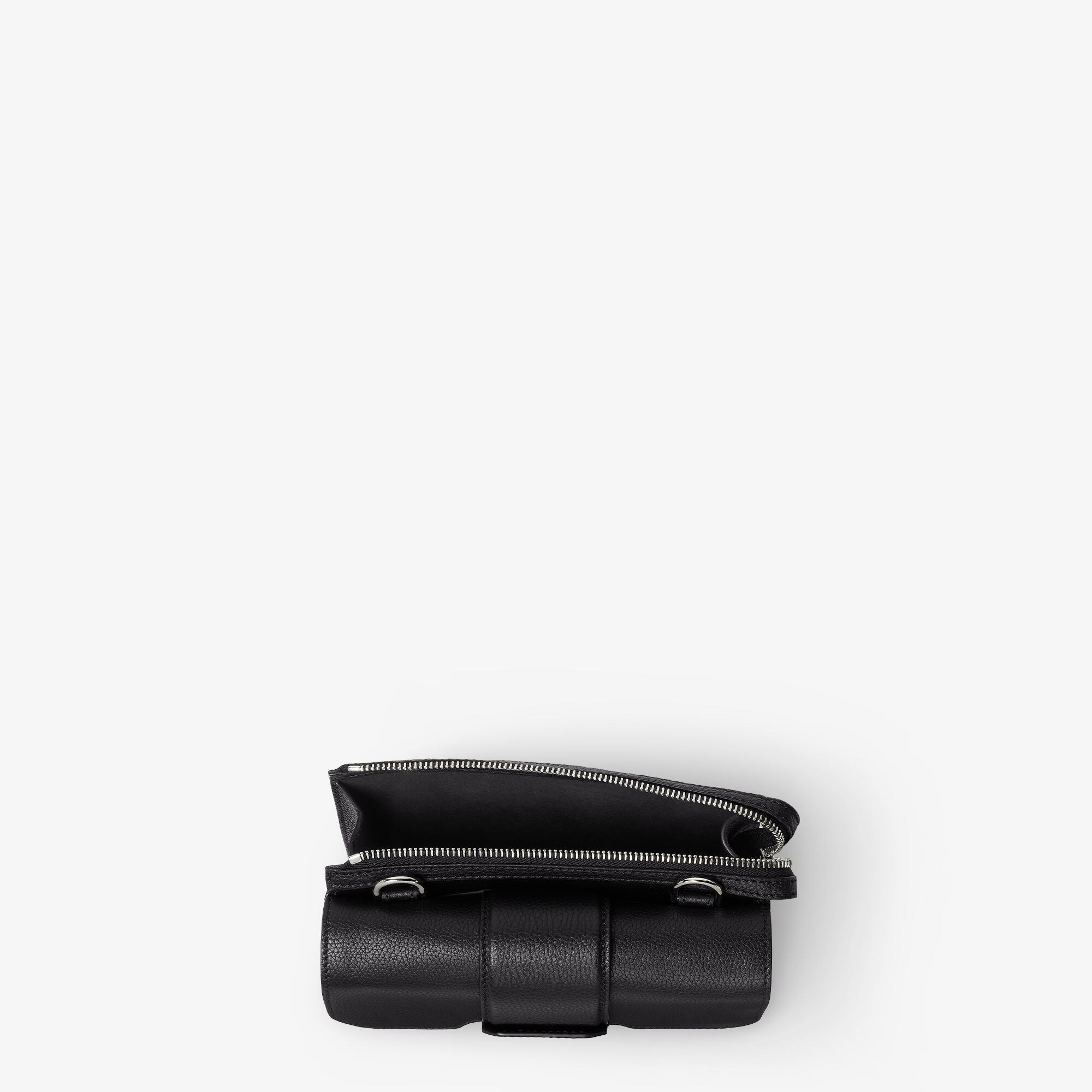 バゲット チェーン付き 長財布 レザー ブラック | Fendi