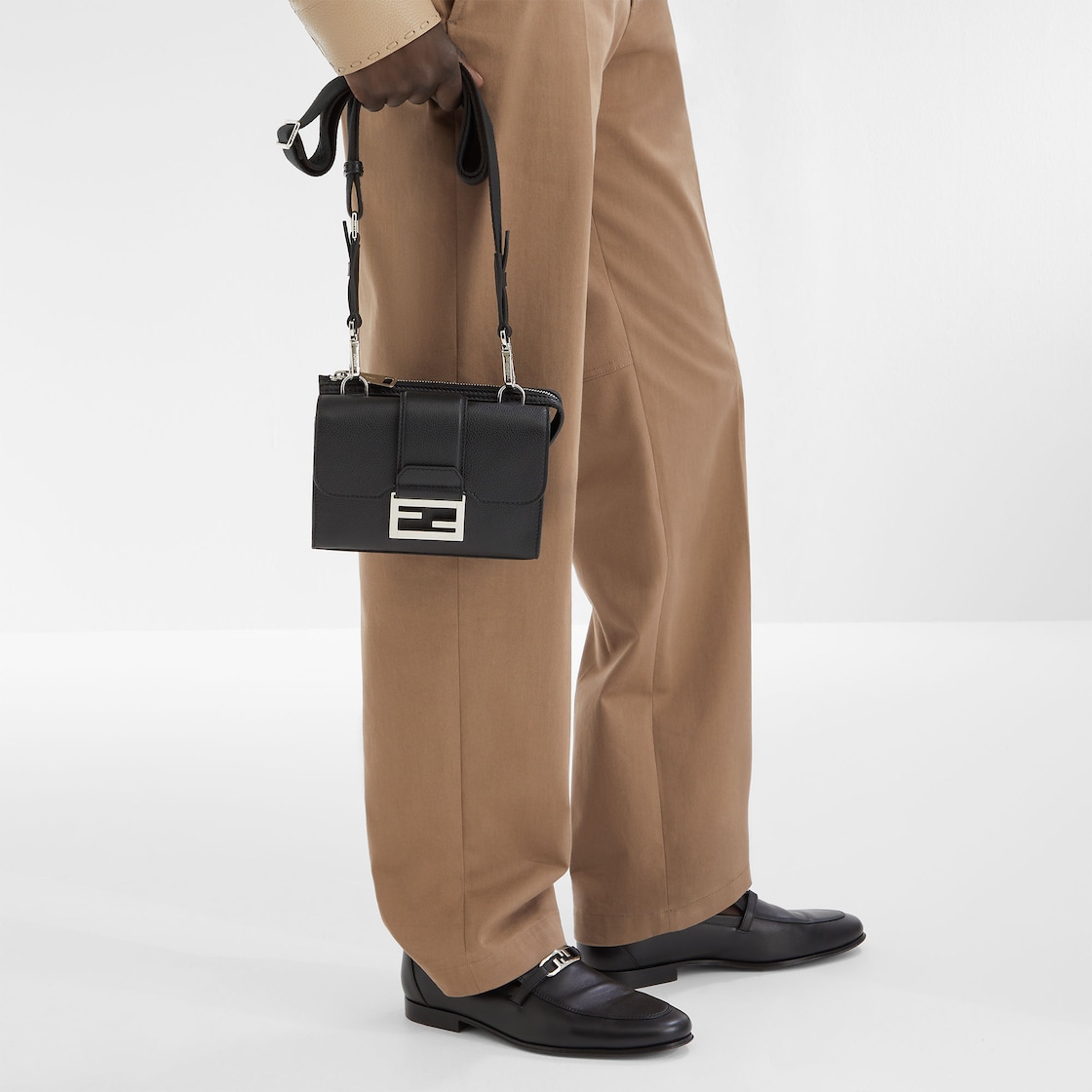 ダブルバゲット レザー ブラック | Fendi ダブルバゲット レザー ブラック | Fendi