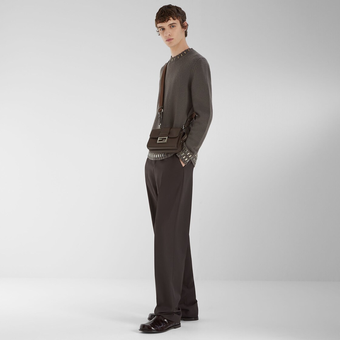 Double Baguette Leather Brown - Image 8/8