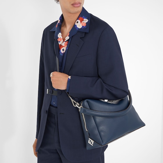 Fendi Large Lui bag with a soft design, made of abyss blue | Thumbnail 3