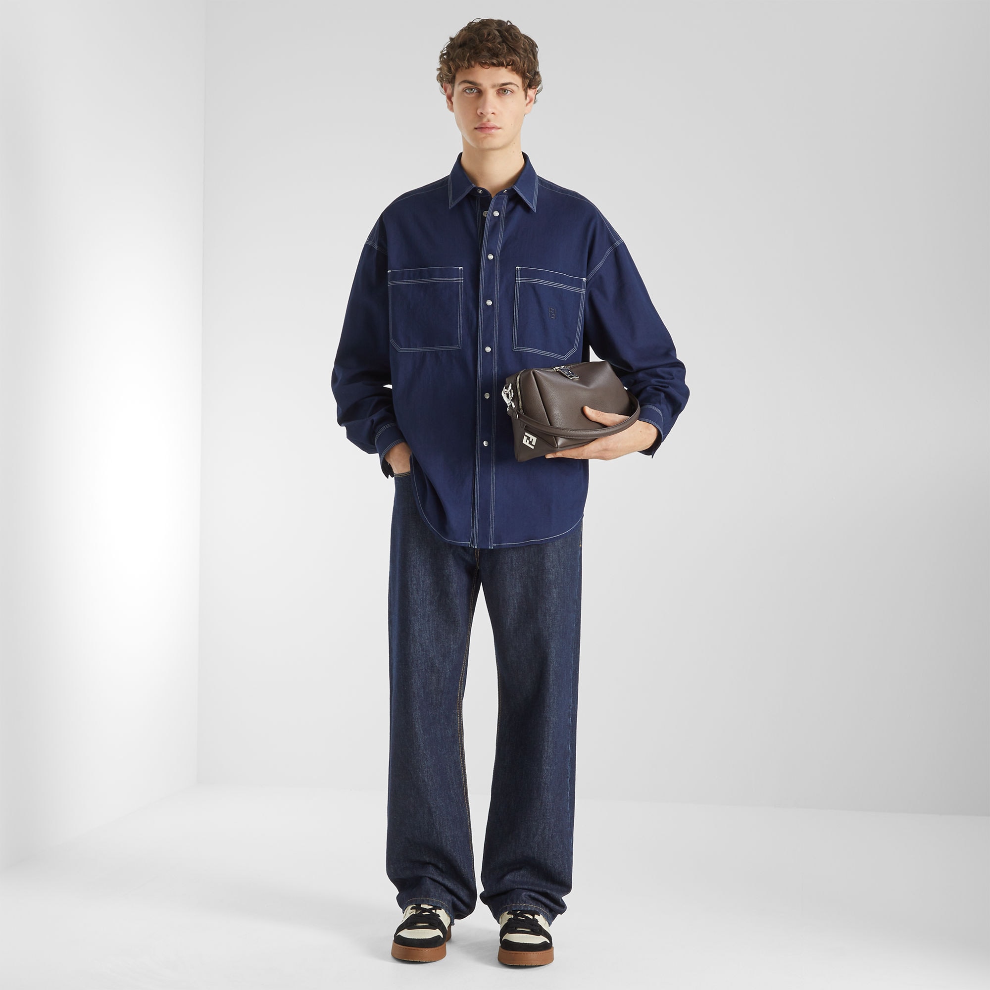 フェンディ ルイ ミディアム レザー ブラウン | Fendi