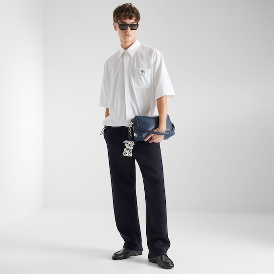 Fendi Medium Lui bag with a soft design, made of dark blue | Thumbnail 8