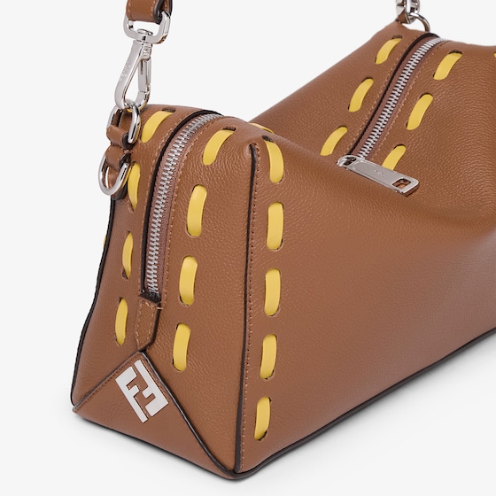 Fendi Medium Lui bag with a soft design, made of tan-colour | Thumbnail 5