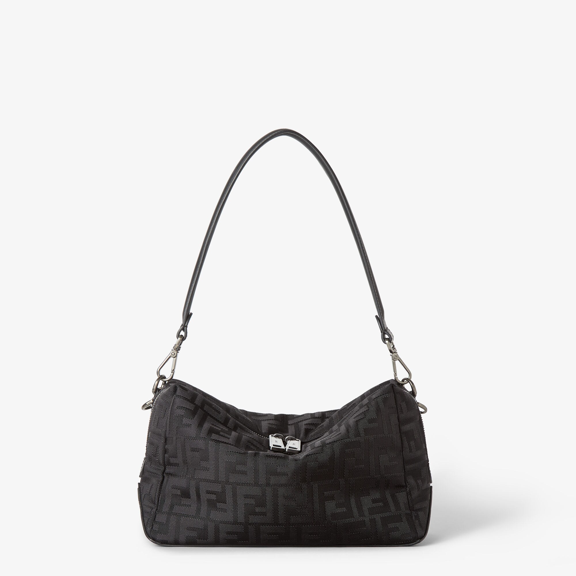 Squared FF Fendi Lui Medium Fabric Black | Fendi