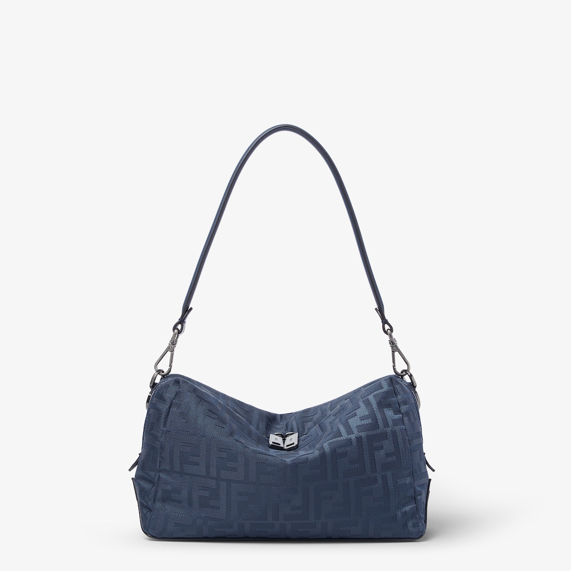 Squared FF Fendi Lui Medium Fabric Blue - Image 5/9