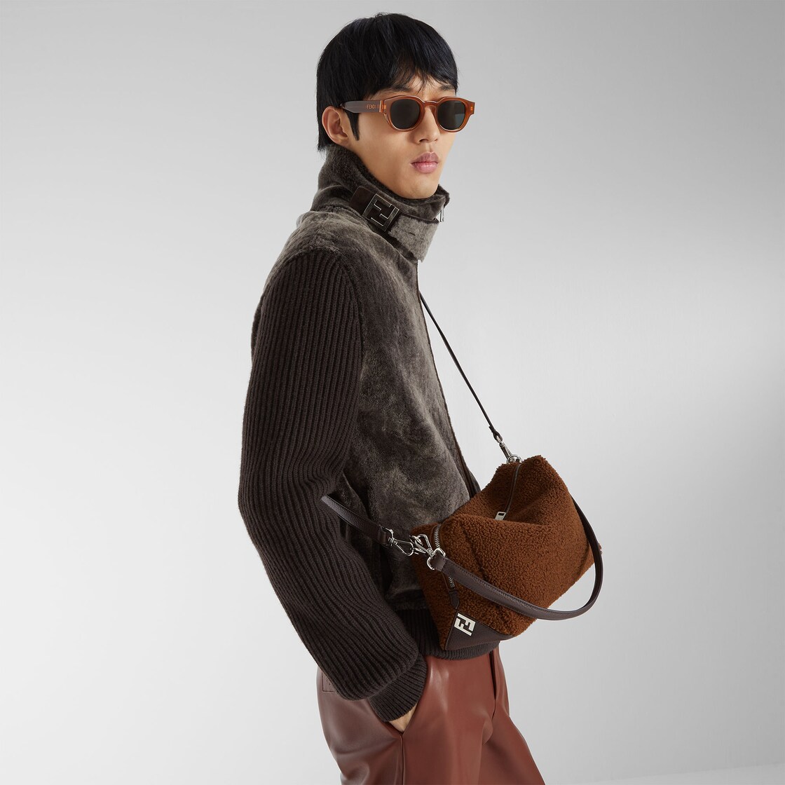 Fendi Lui Medium Fur Brown - Image 3/8