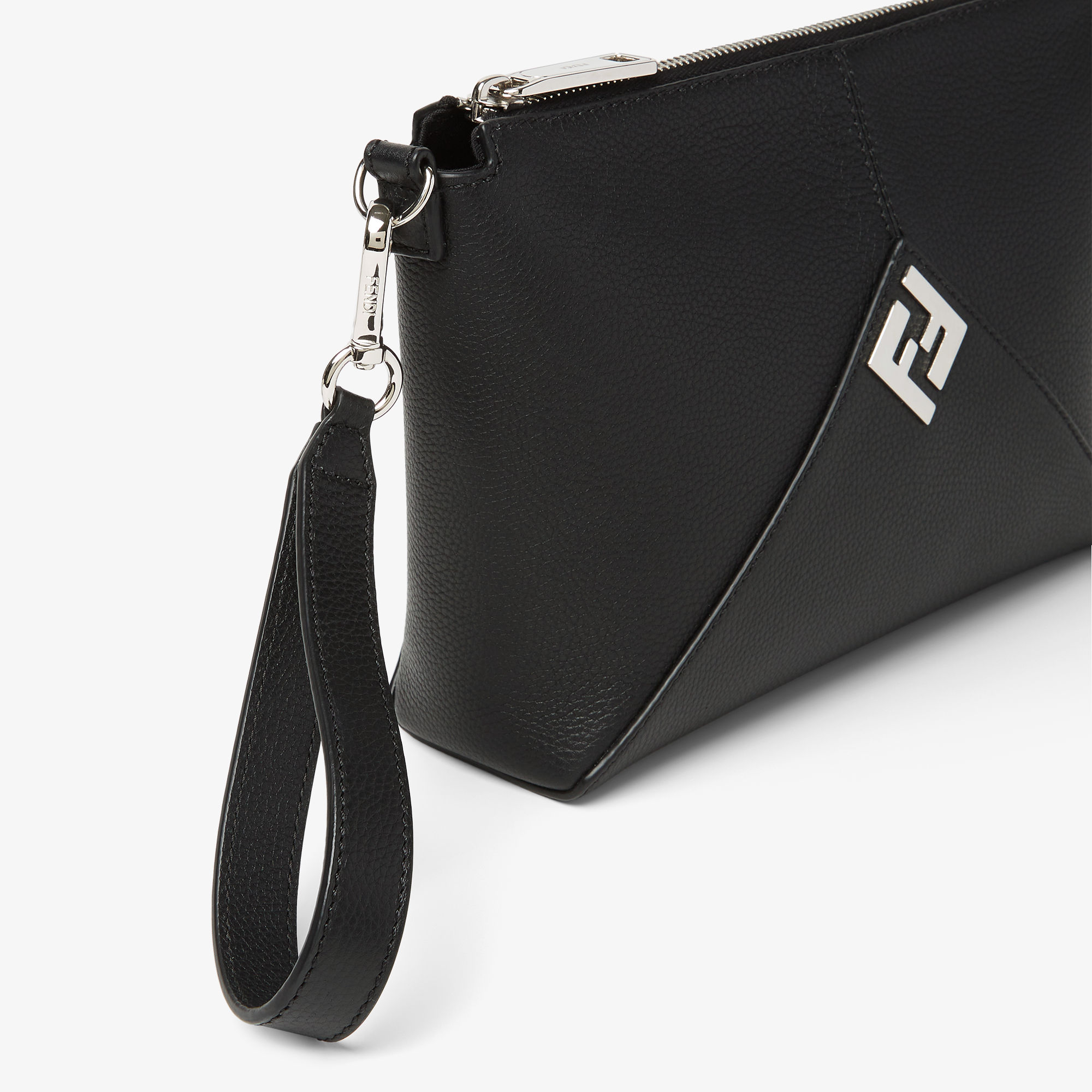 Fendi Lui Clutch Leather Black | Fendi