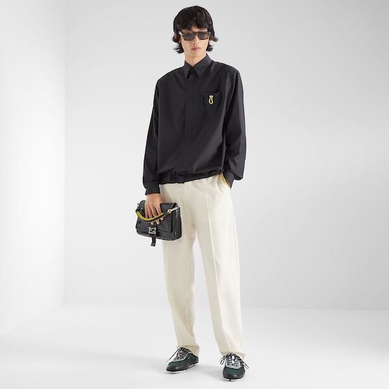 Fendi Flux Messenger bag made of black, smooth calfskin | Thumbnail 7