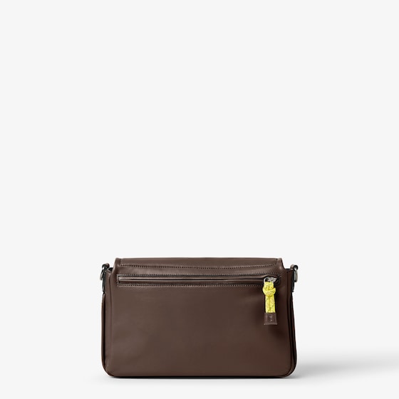 Fendi Flux Messenger bag made of chocolate brown, smooth | Thumbnail 4