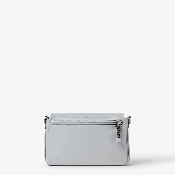 Fendi Flux Messenger bag made of light grey, smooth calfskin | Thumbnail 4