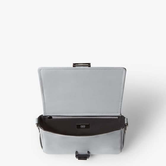 Fendi Flux Messenger bag made of light grey, smooth calfskin | Thumbnail 5