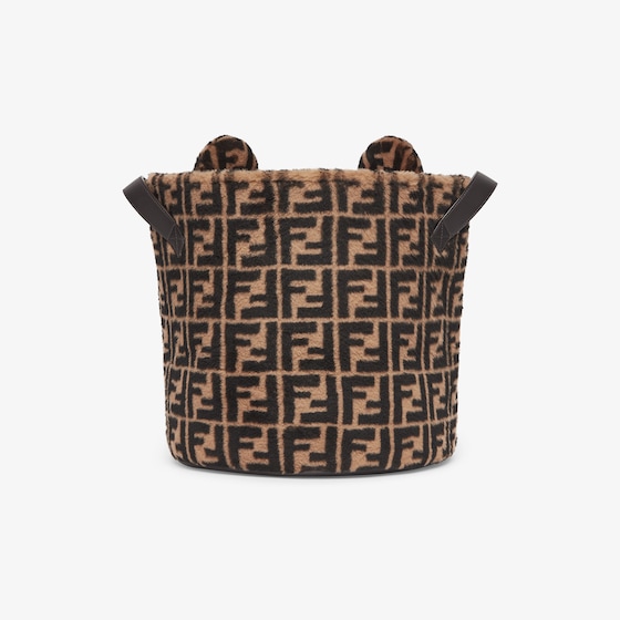 Fendi Shearling toy bag with all-over tobacco FF logo | Thumbnail 2