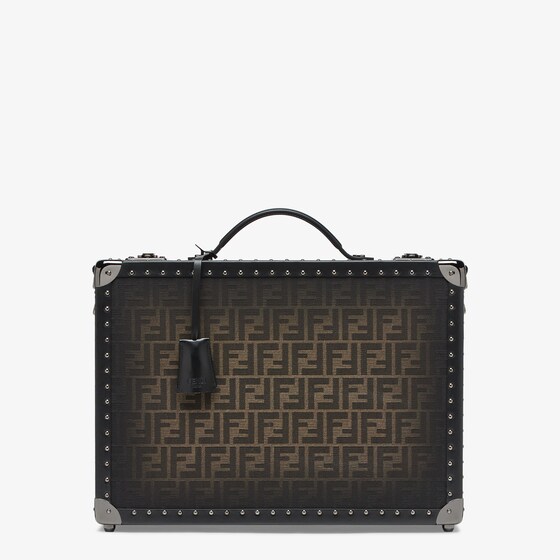 Fendi Medium Trunk Ff Eclissi In Brown