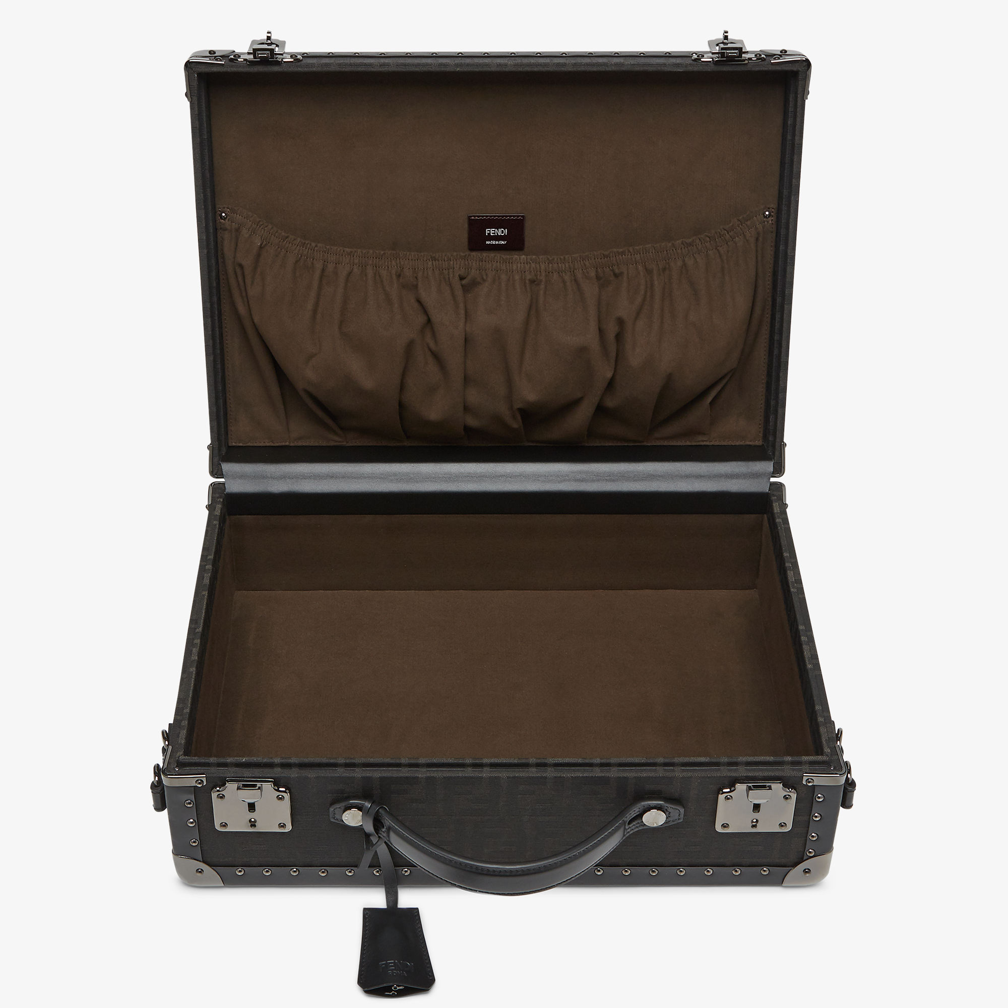Medium Trunk FF Eclissi Fabric Brown | Fendi