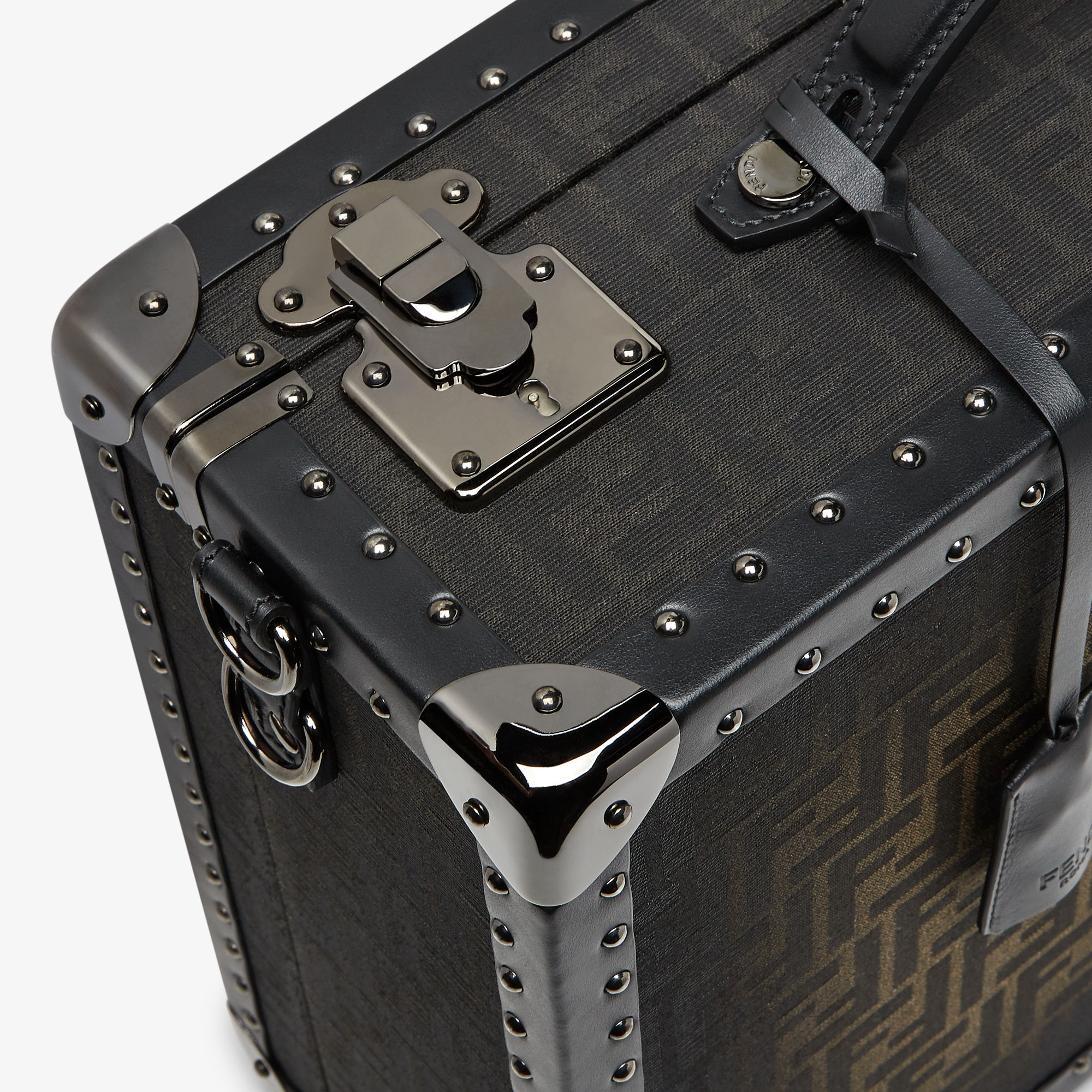 Medium Trunk FF Eclissi Fabric Brown | Fendi