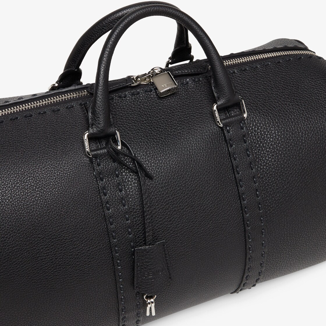 Medium Duffle Selleria Cuoio Romano leather Black - Image 5/6