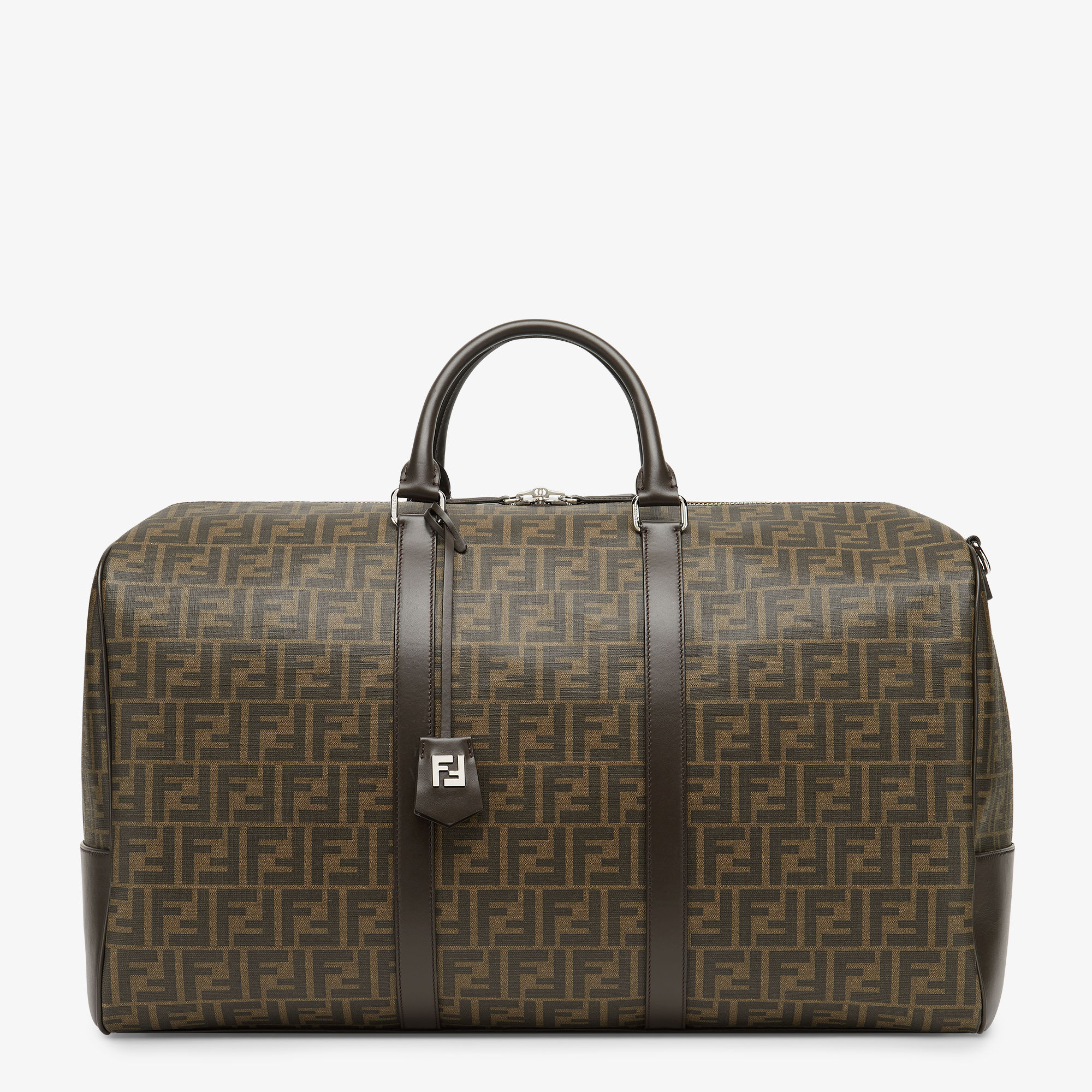 Large FF Duffle Bag Fabric Brown | Fendi