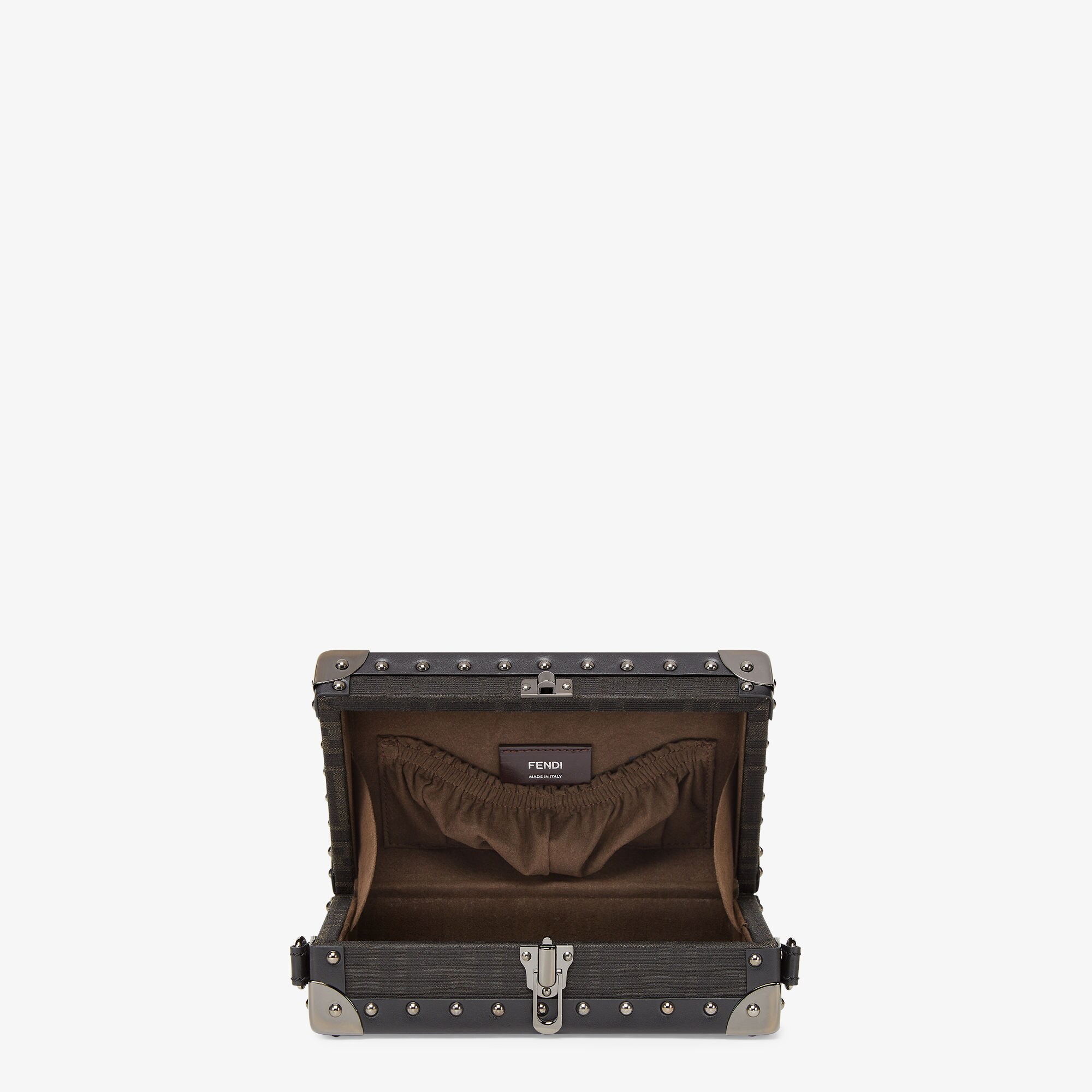 FF Eclissi Phone TrunkBrown FF fabric suitcase