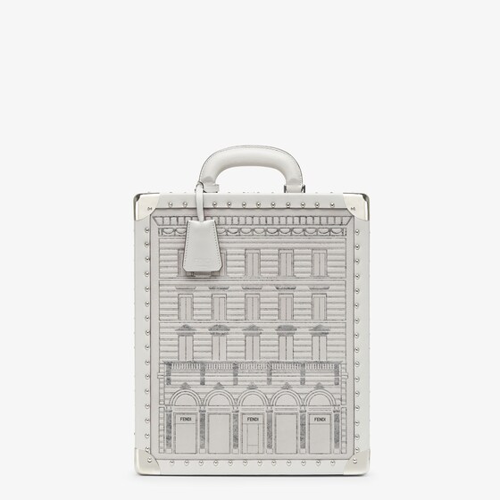 Fendi Roma Palazzo Trunk In White