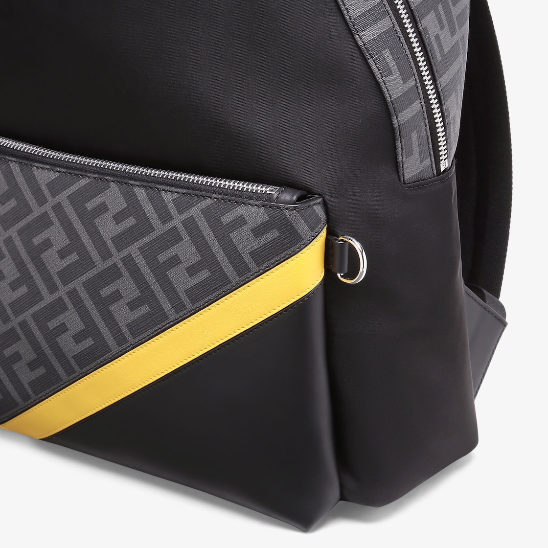 Fendi black outlet backpack