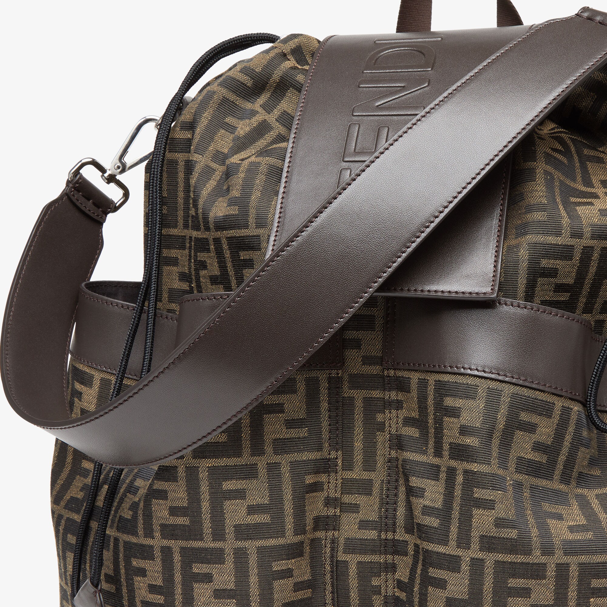 Fendi Strike LargeFF jacquard fabric backpack